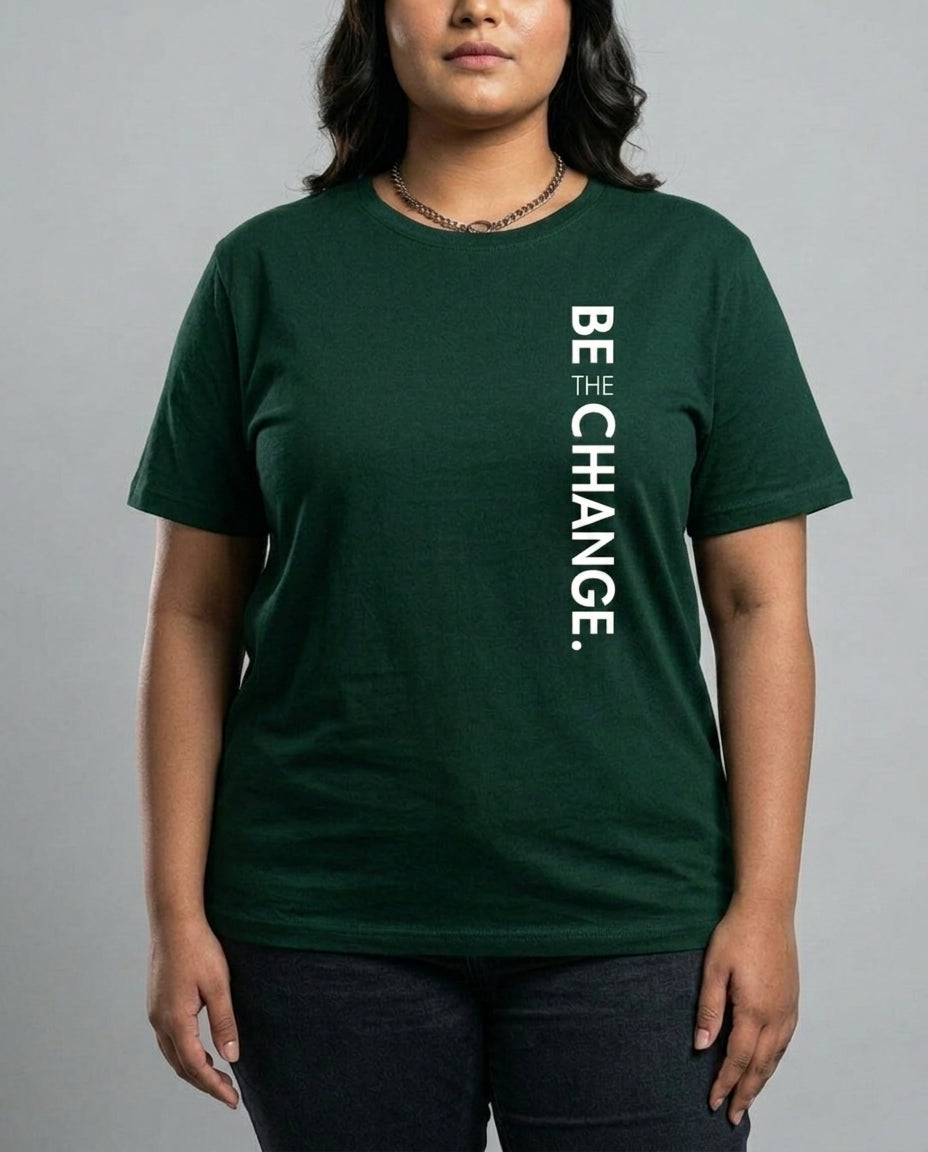 Be The Change Plus Size Women Premium Tee