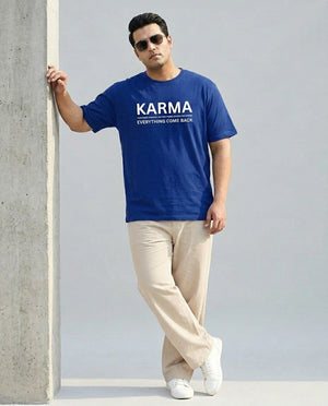Karma Plus Size Men Premium Tee