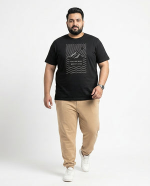 Explore More Worry Less Plus Size Men Premium Tee