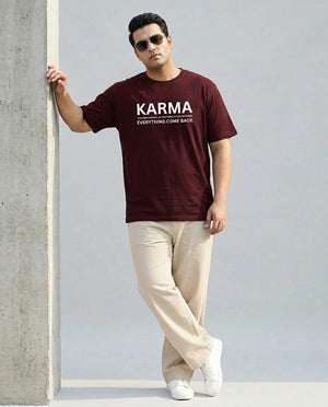 Karma Plus Size Men Premium Tee