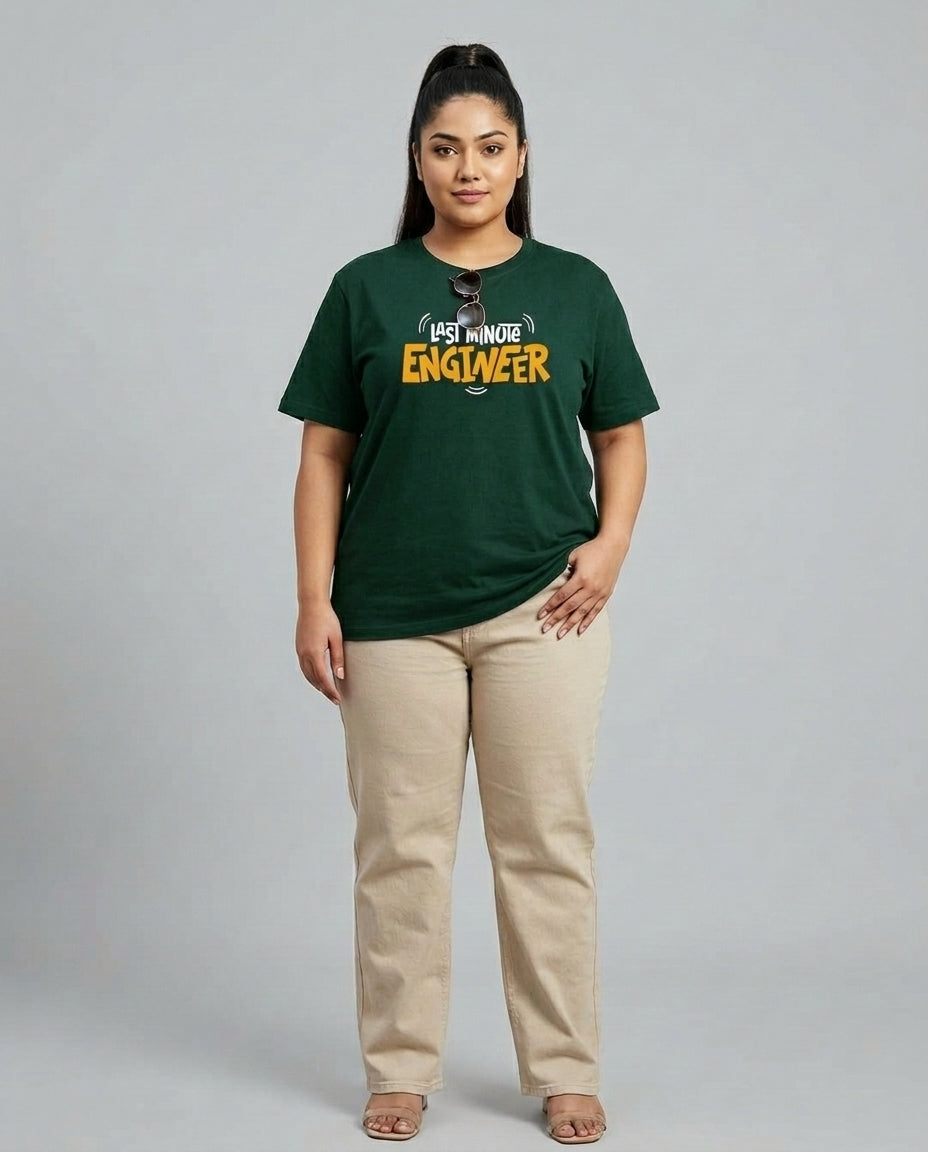 Last Minute Engineer Plus Size Women Premium Tee