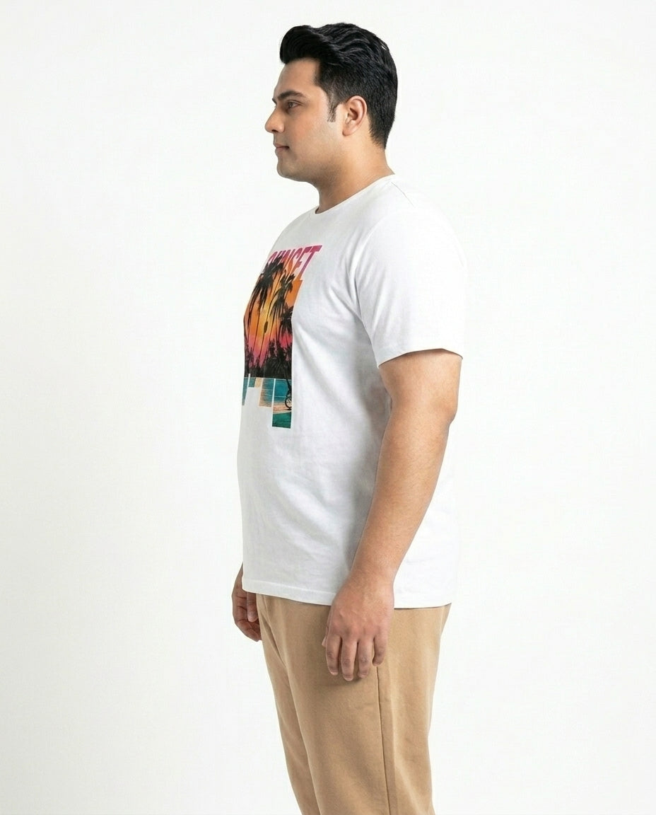 Sunset Plus Size Men Premium Tee