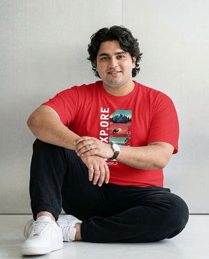 Explore Plus Size Men Premium Tee
