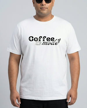 Coffee Mode Plus Size Men Premium Tee