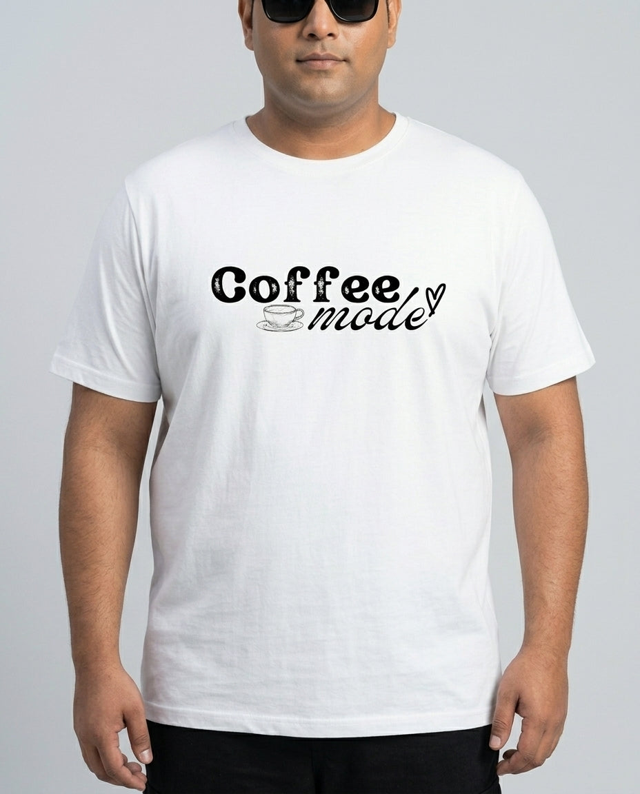 Coffee Mode Plus Size Men Premium Tee