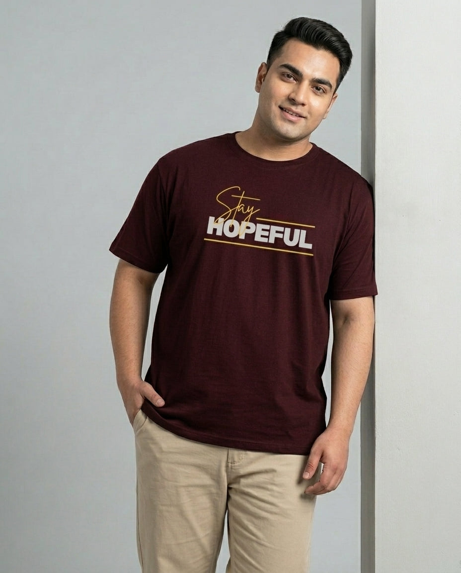 Stay Hopeful Plus Size Men Premium Tee