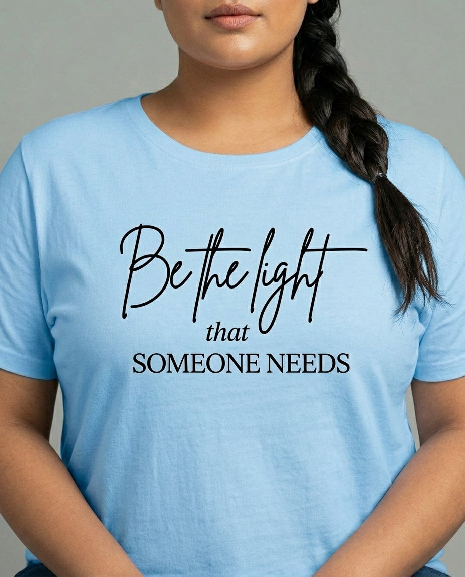 Be The Light Plus Size Women Premium Tee