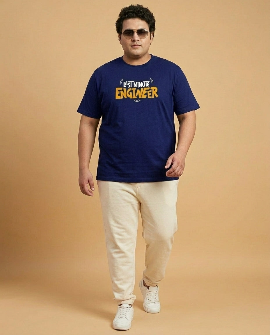 Last Minute Engineer Plus Size Men Premium Tee