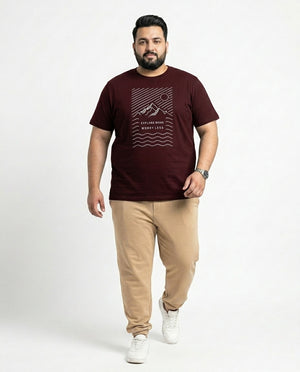 Explore More Worry Less Plus Size Men Premium Tee