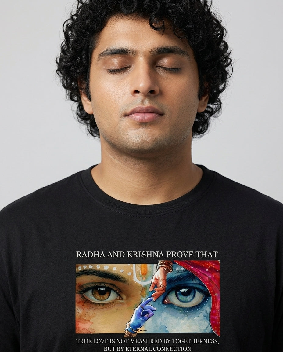 Radha Krishna Plus Size Men Premium Tee