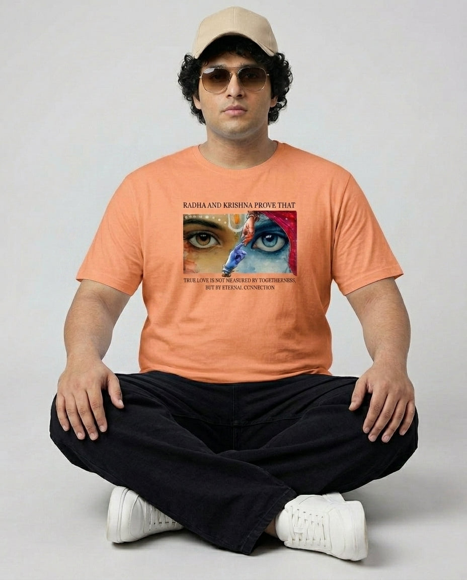 Radha Krishna Plus Size Men Premium Tee