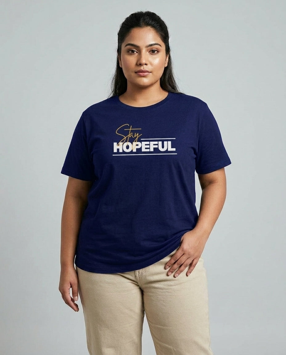 Stay Hopeful Plus Size Women Premium Tee