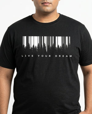 Live Your Dream Plus Size Men Premium Tee