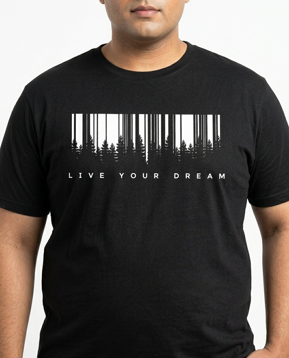 Live Your Dream Plus Size Men Premium Tee