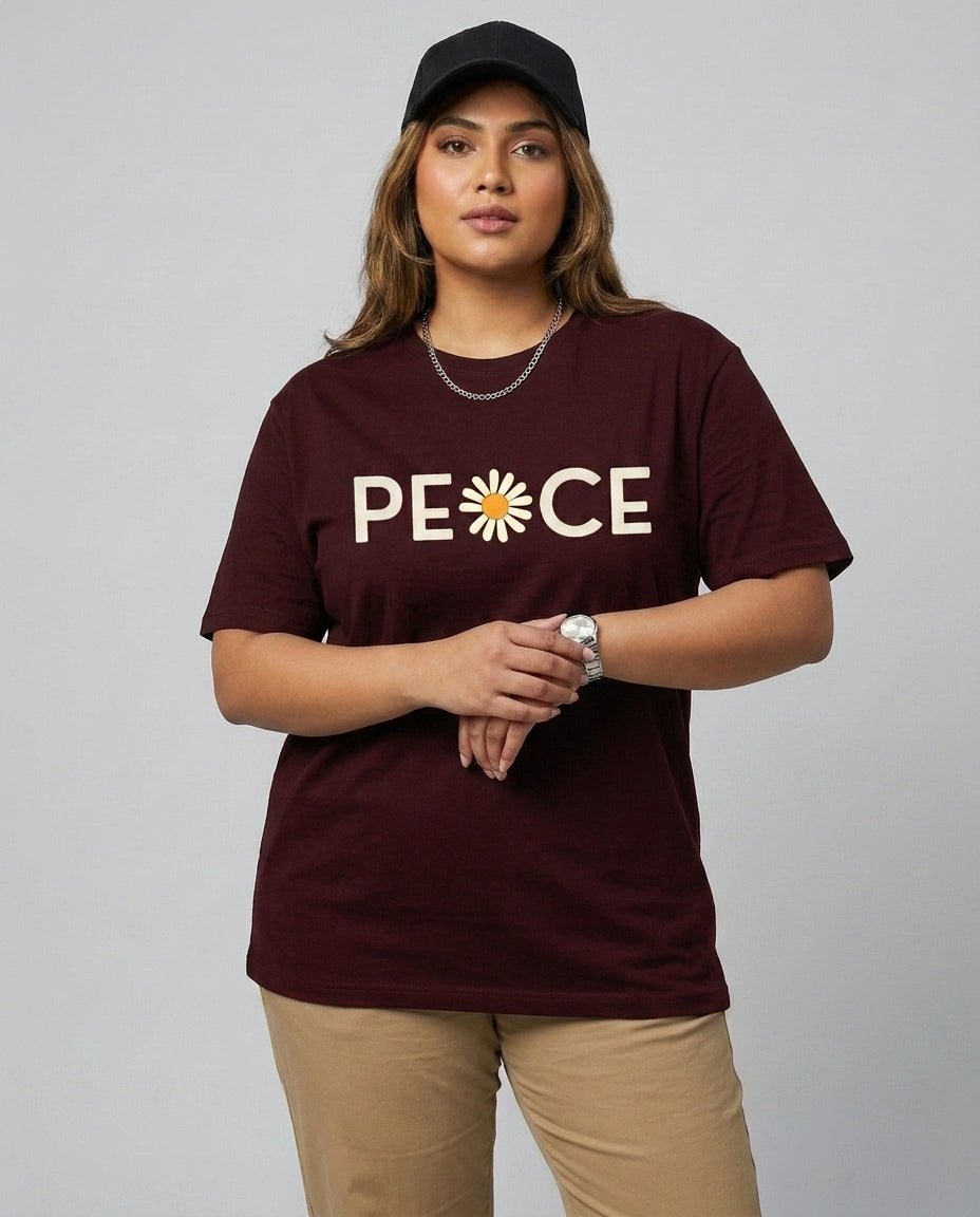 Peace Plus Size Women Premium Tee