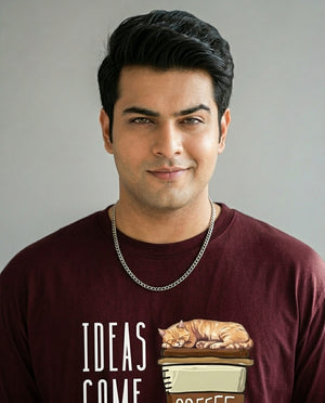 Ideas Come After Coffee Plus Size Men Premium Tee