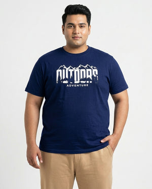 Outdoor Adventure Plus Size Men Premium Tee