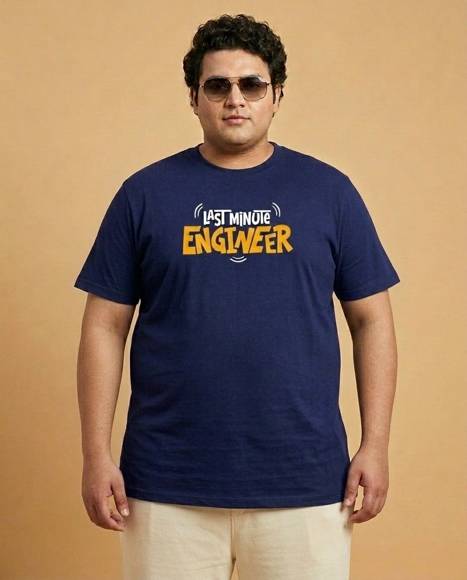 Last Minute Engineer Plus Size Men Premium Tee