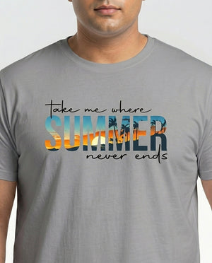 Take Me Where Summer Never Ends Plus Size Men Premium Tee
