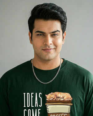 Ideas Come After Coffee Plus Size Men Premium Tee