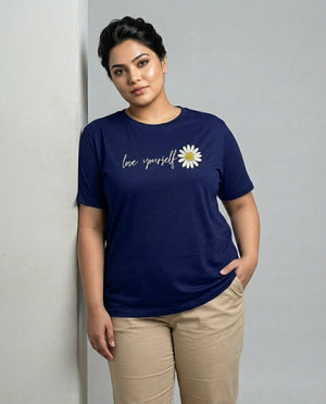 Love Yourself Plus Size Women Premium Tee