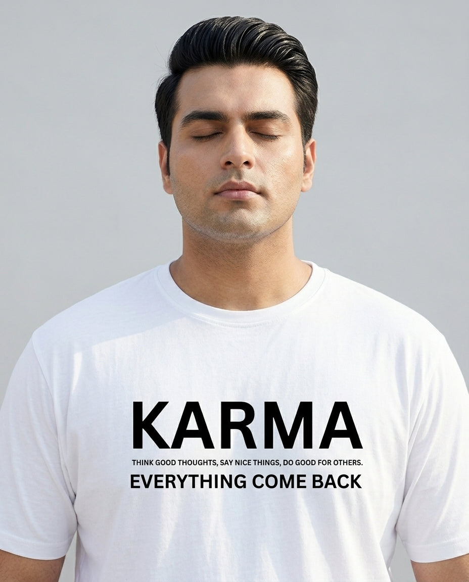 Karma Plus Size Men Premium Tee