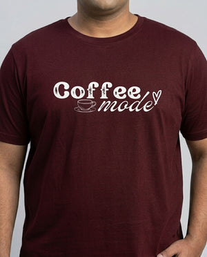 Coffee Mode Plus Size Men Premium Tee