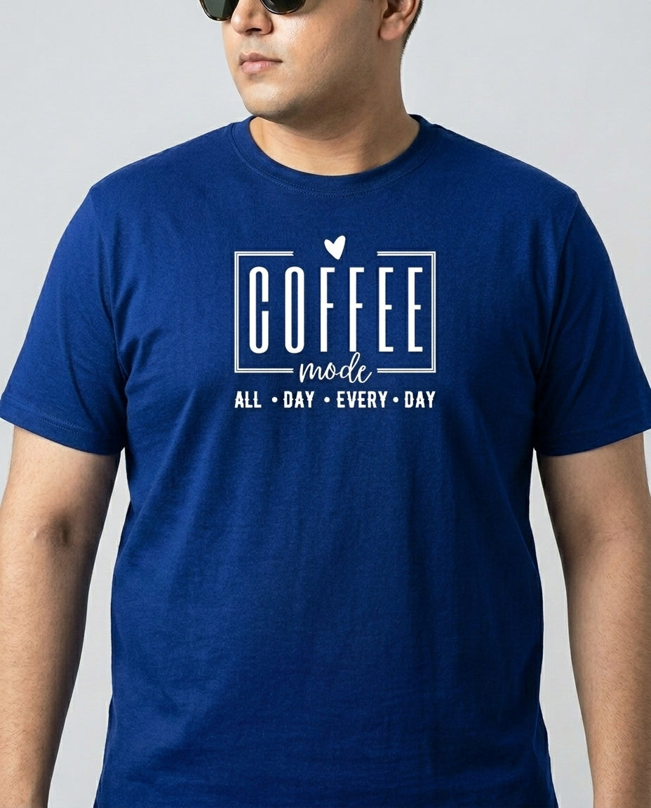 Coffee All Day Every Day Plus Size Men Premium Tee