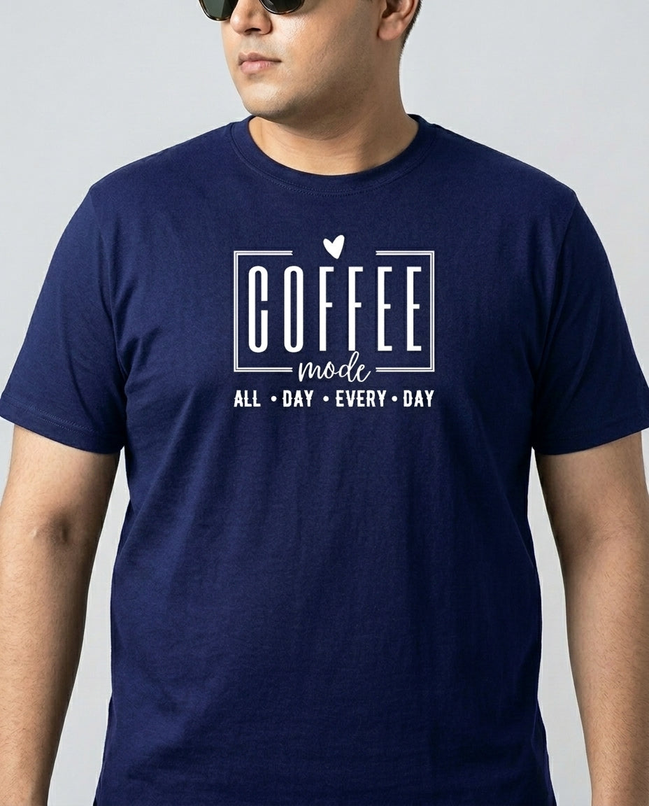 Coffee All Day Every Day Plus Size Men Premium Tee