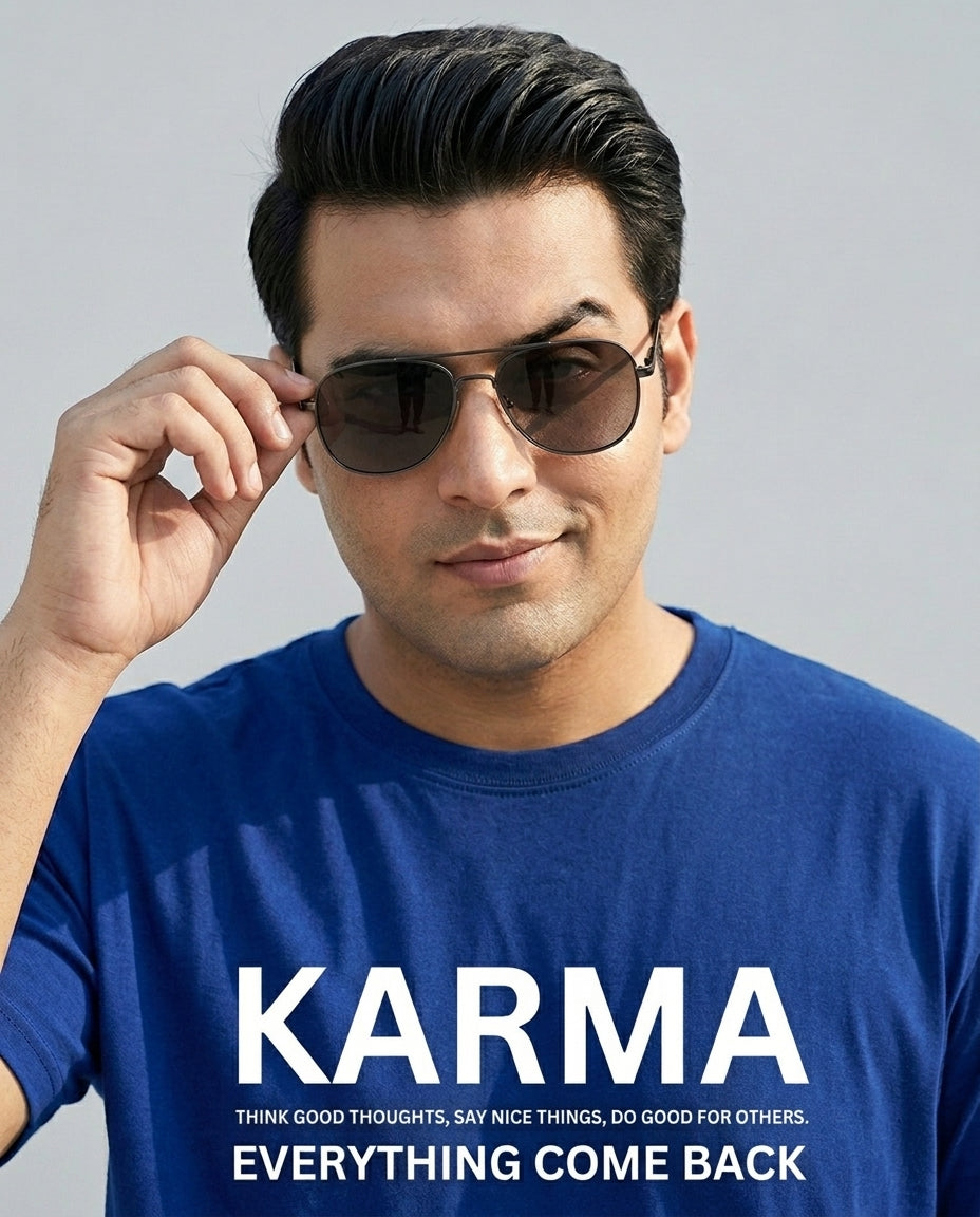 Karma Plus Size Men Premium Tee