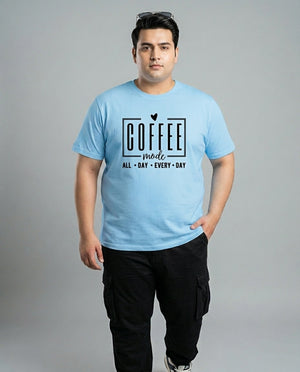 Coffee All Day Every Day Plus Size Men Premium Tee
