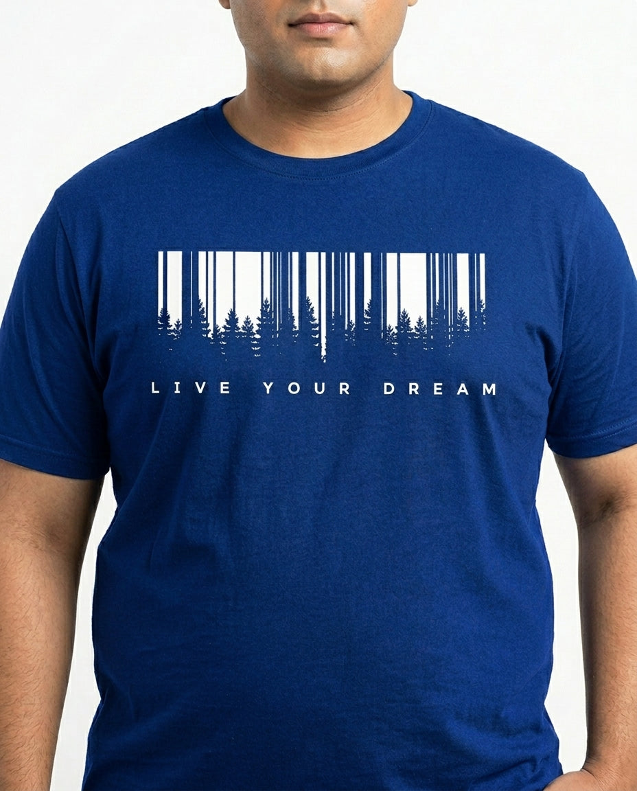 Live Your Dream Plus Size Men Premium Tee