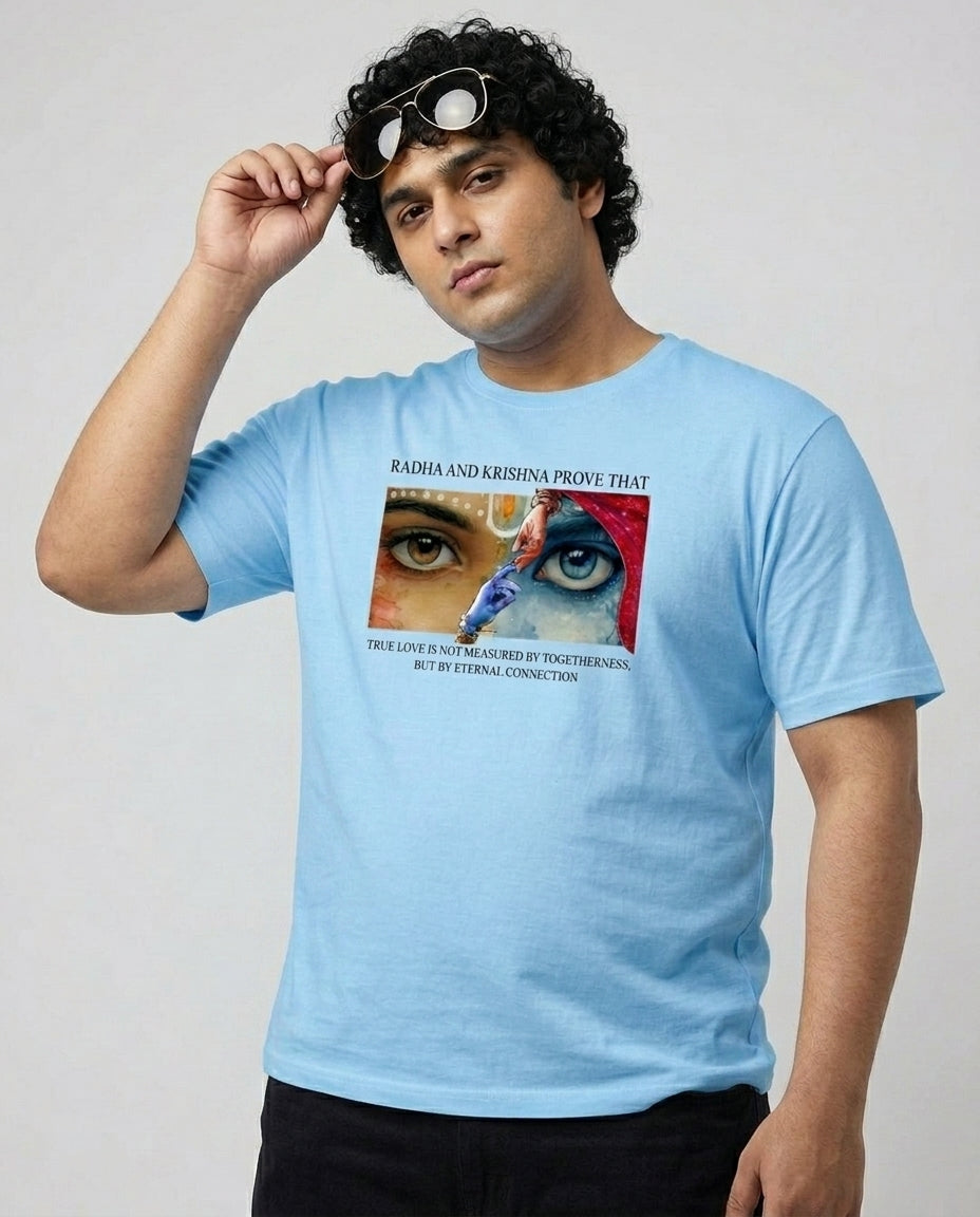 Radha Krishna Plus Size Men Premium Tee