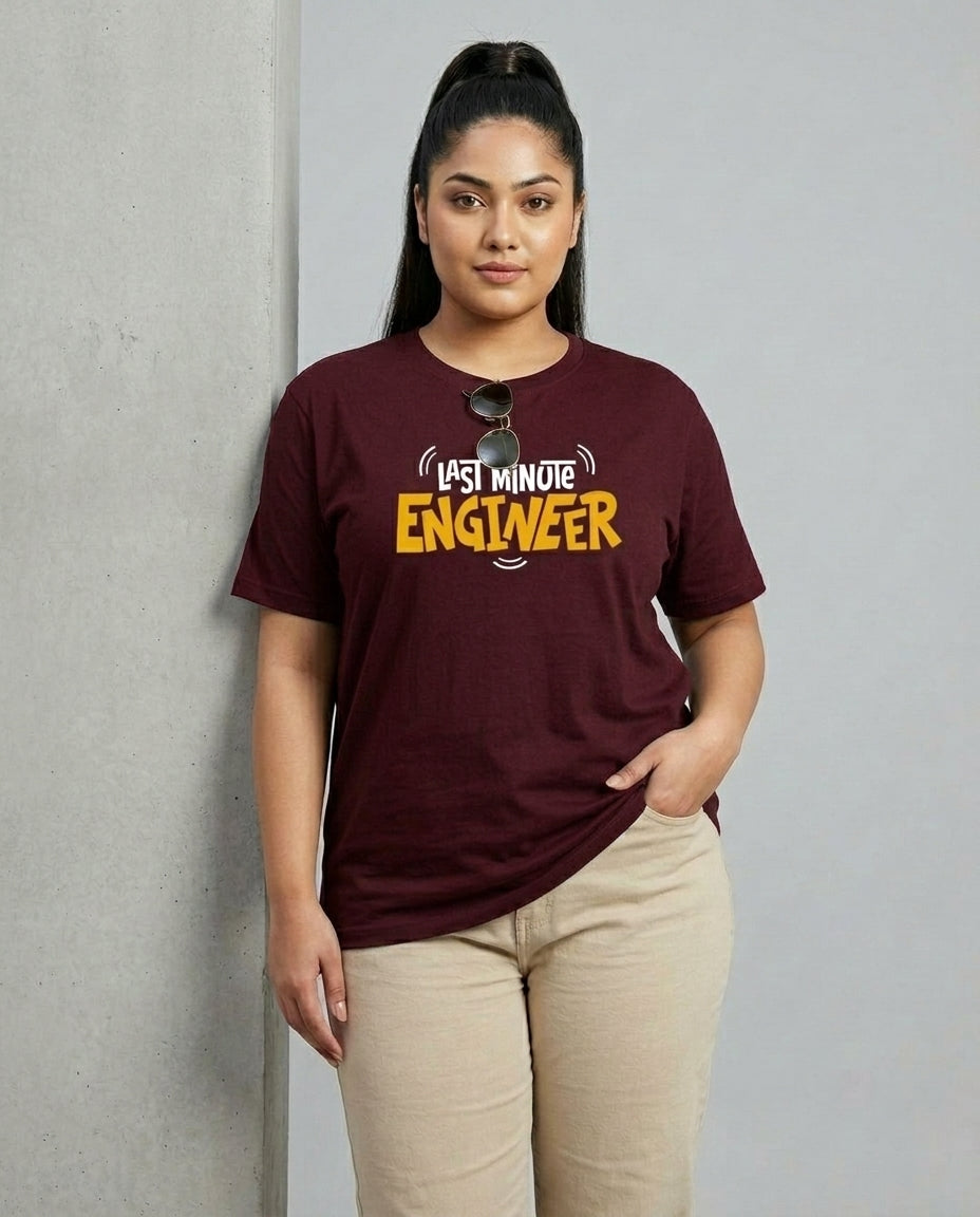 Last Minute Engineer Plus Size Women Premium Tee