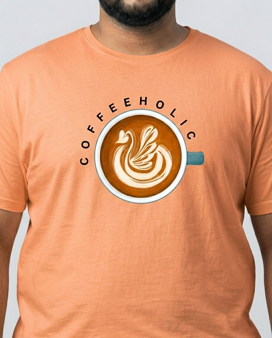 Coffeeholic Plus Size Men Premium Tee