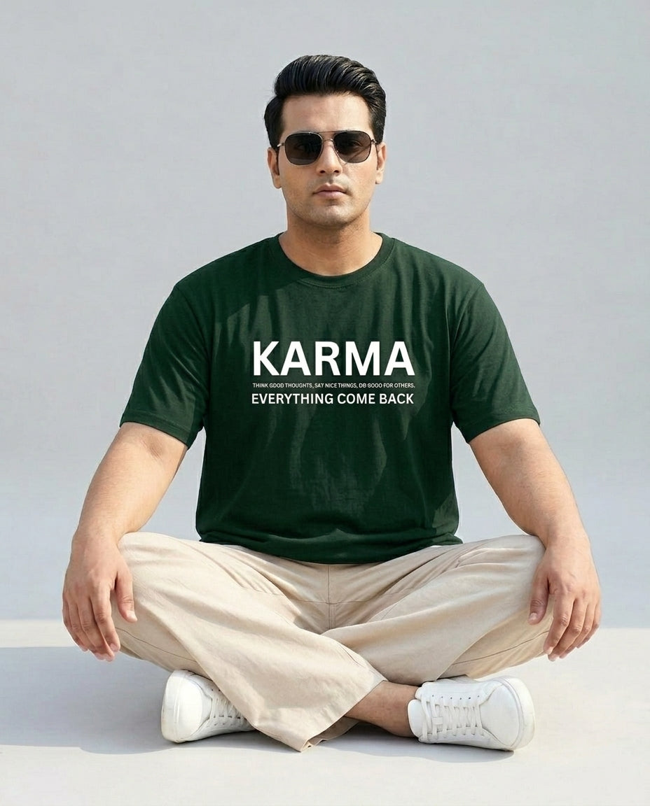 Karma Plus Size Men Premium Tee