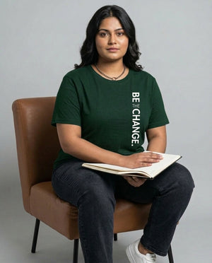 Be The Change Plus Size Women Premium Tee