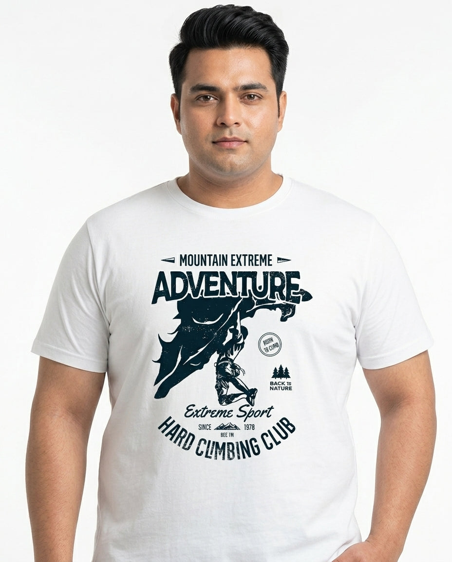 Mountain Extereme Adventure Plus Size Men Premium Tee