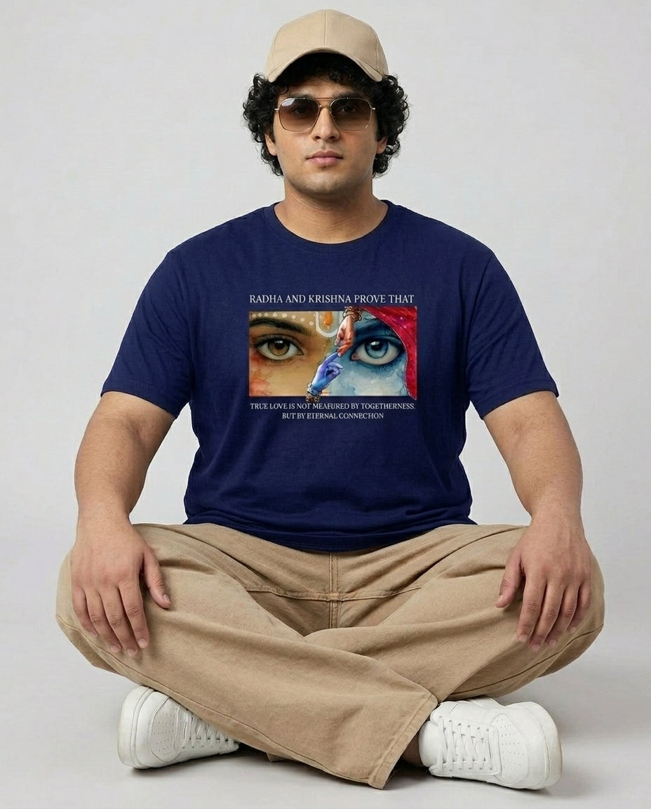 Radha Krishna Plus Size Men Premium Tee