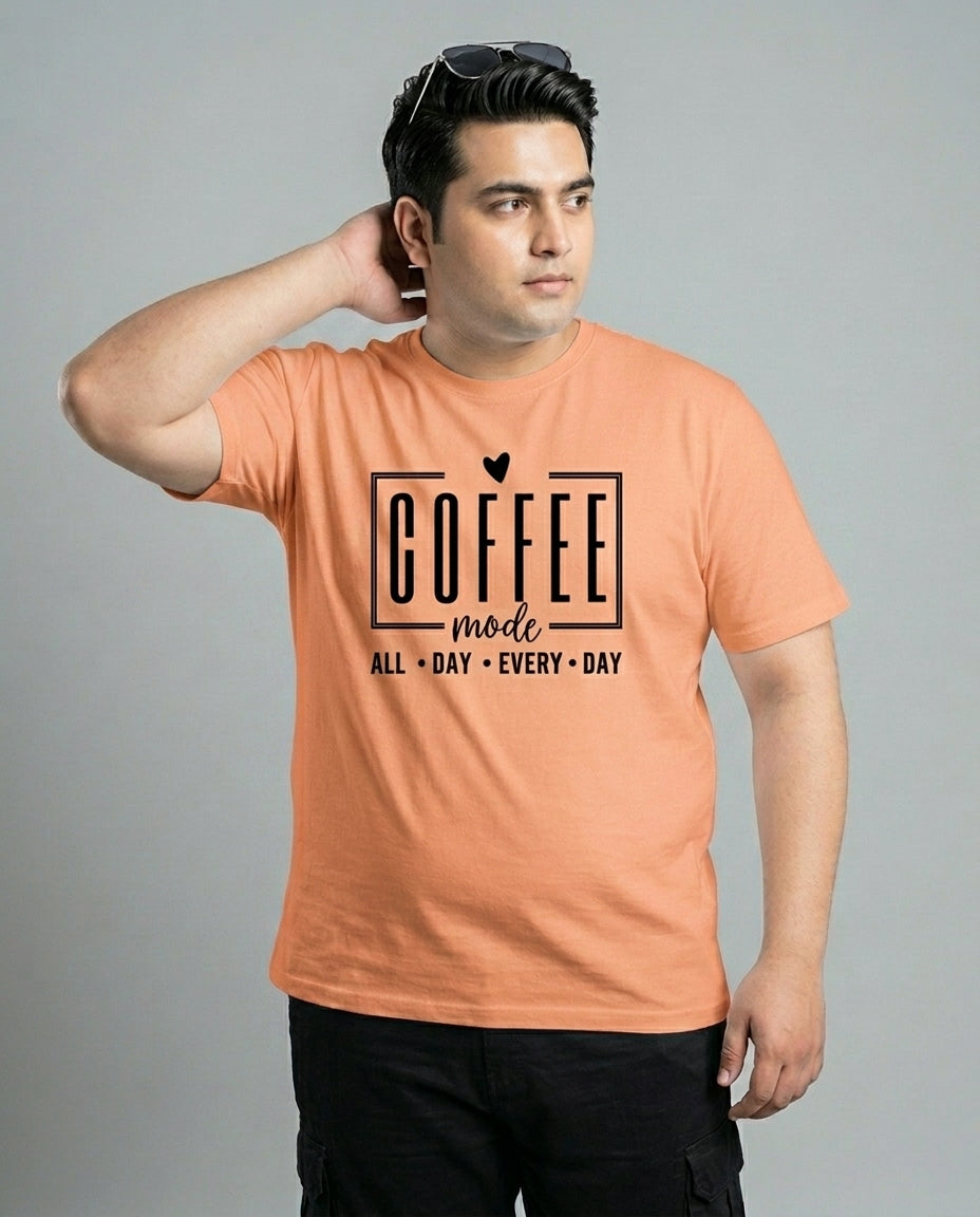 Coffee All Day Every Day Plus Size Men Premium Tee
