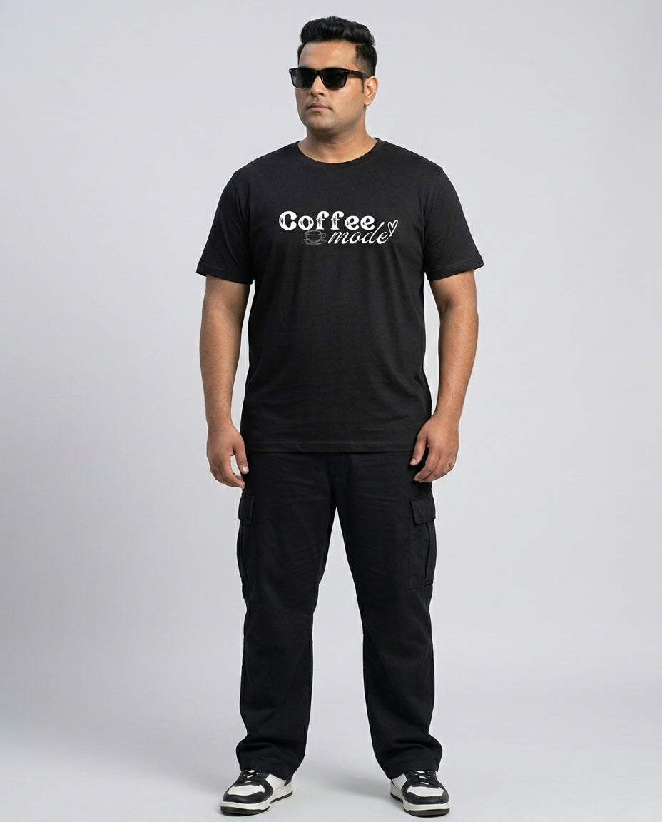 Coffee Mode Plus Size Men Premium Tee