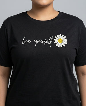 Love Yourself Plus Size Women Premium Tee
