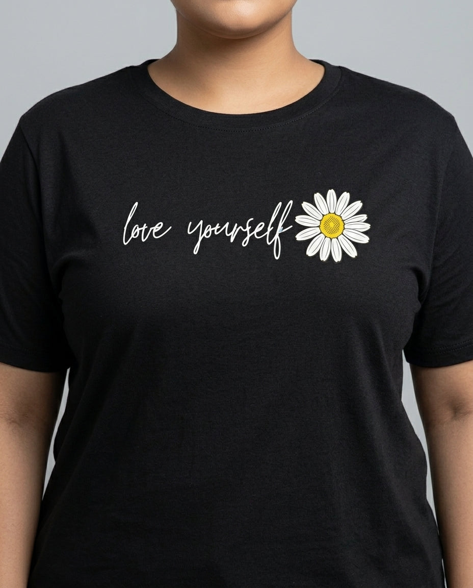 Love Yourself Plus Size Women Premium Tee