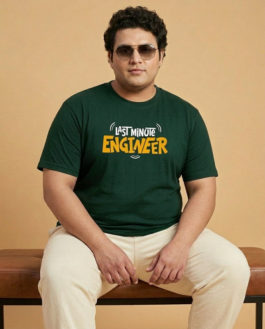 Last Minute Engineer Plus Size Men Premium Tee