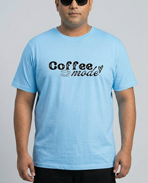 Coffee Mode Plus Size Men Premium Tee