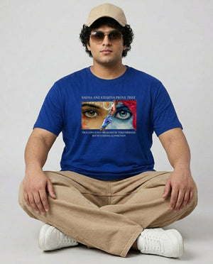 Radha Krishna Plus Size Men Premium Tee