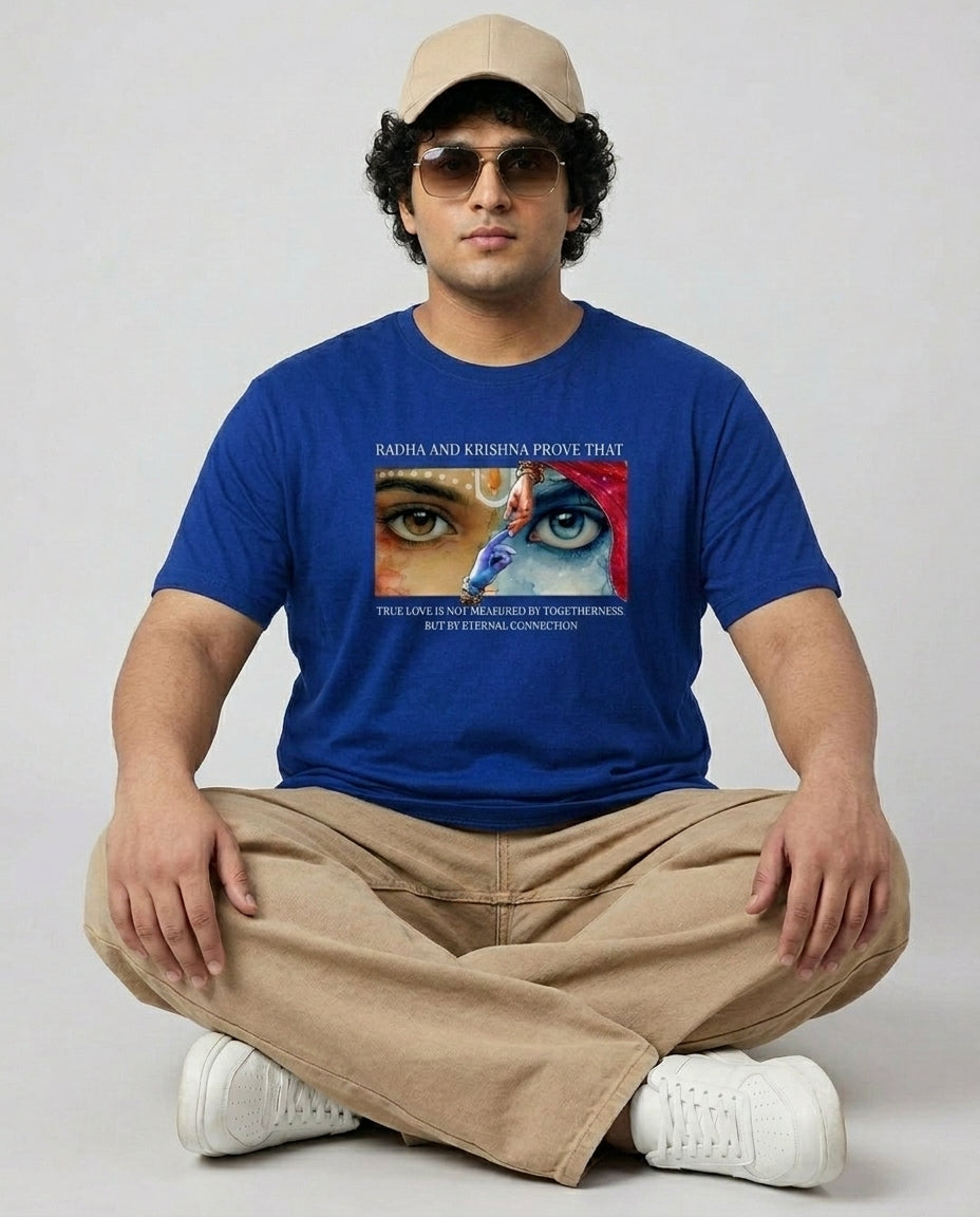 Radha Krishna Plus Size Men Premium Tee