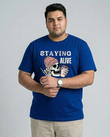 Staying Alive Coffee Plus Size Men Premium Tee