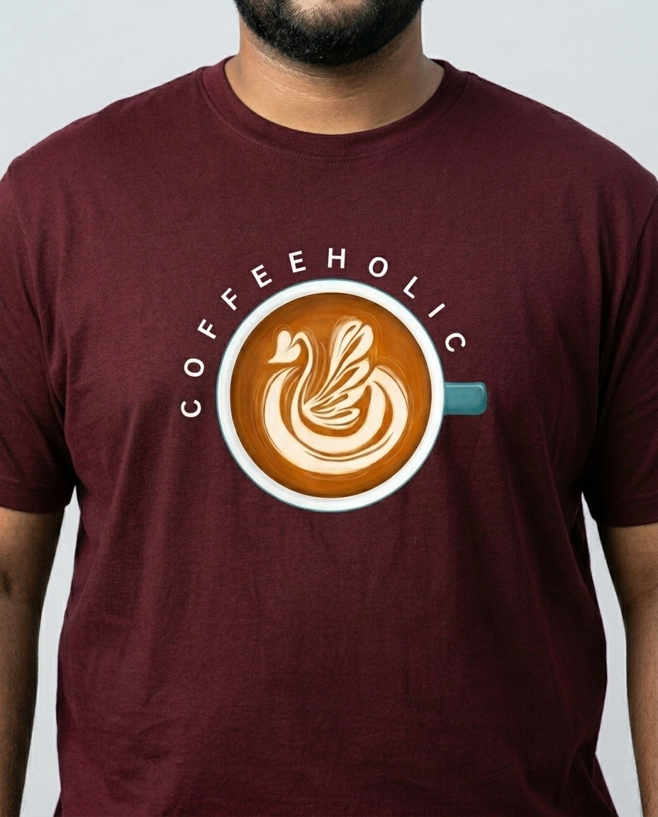 Coffeeholic Plus Size Men Premium Tee