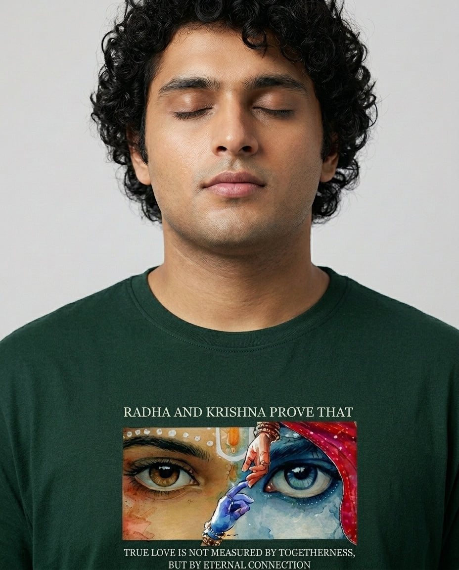 Radha Krishna Plus Size Men Premium Tee